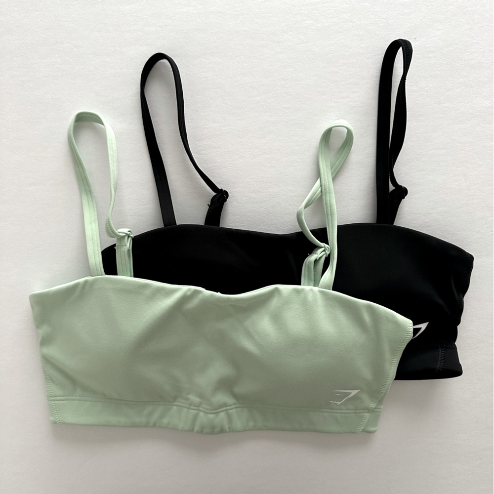 Gymshark XS Training Bandeau Sports Bra Set - Picture 1 of 5